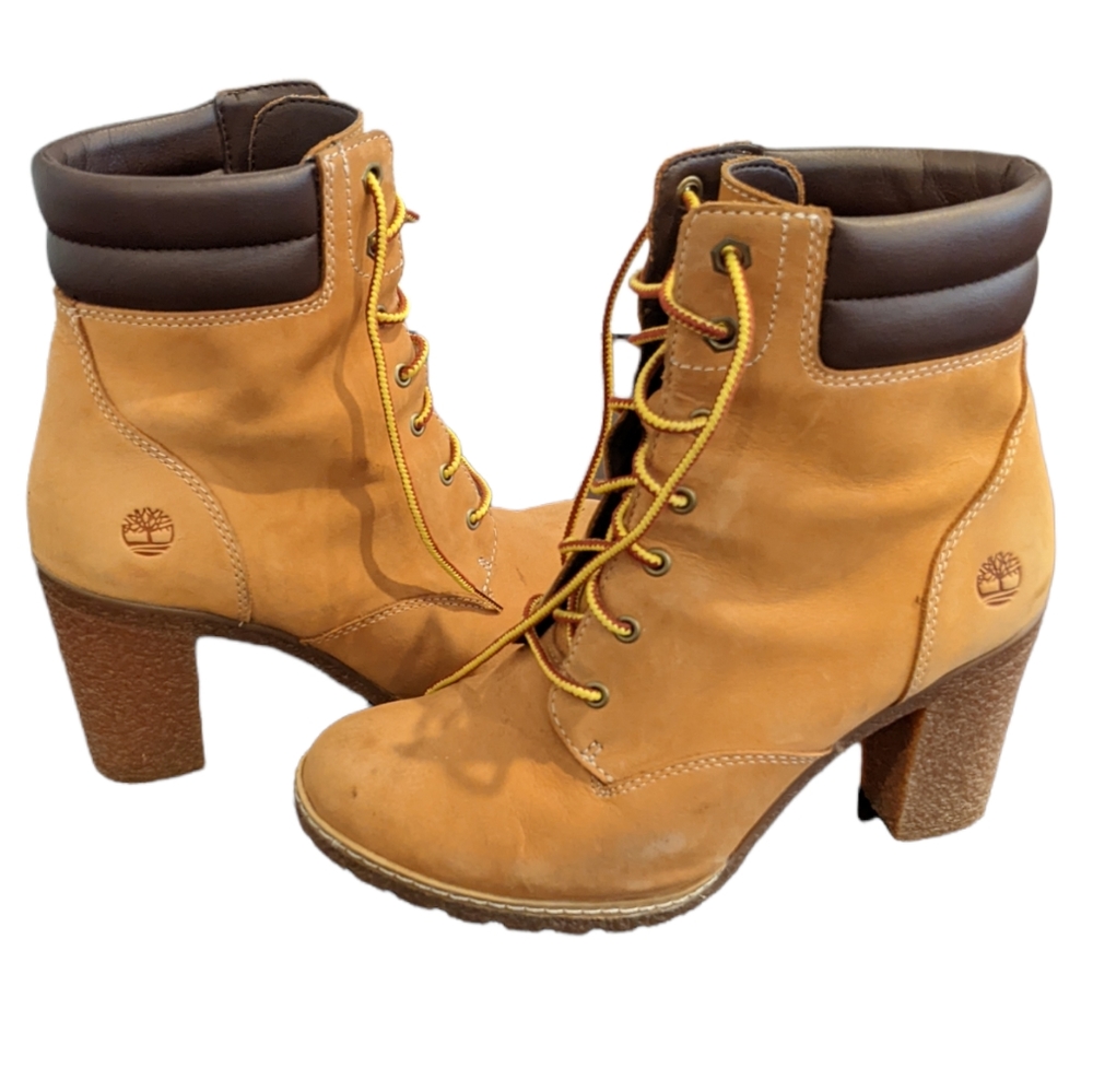 Timberland high heel boots size US 7